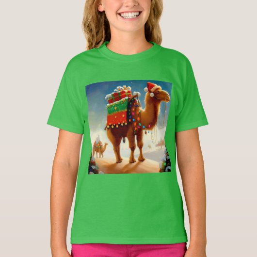 クリスマスカメル2 Tシャツ (正面)
