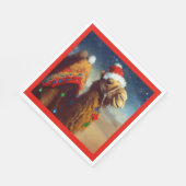 クリスマスカメル3 スタンダードランチョンナプキン (角)