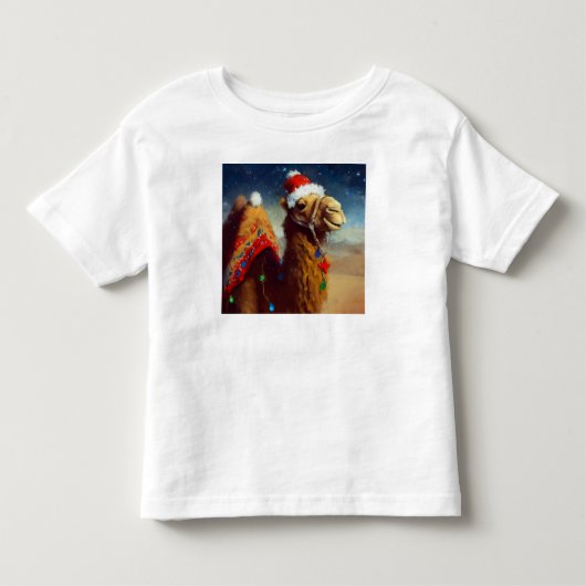 クリスマスカメル3 トドラーTシャツ (正面)