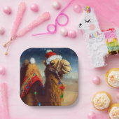 クリスマスカメル3 ペーパープレート (パーティー)