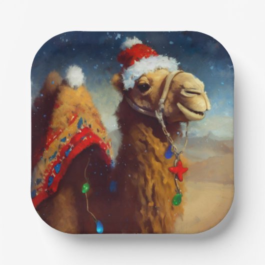 クリスマスカメル3 ペーパープレート (正面)