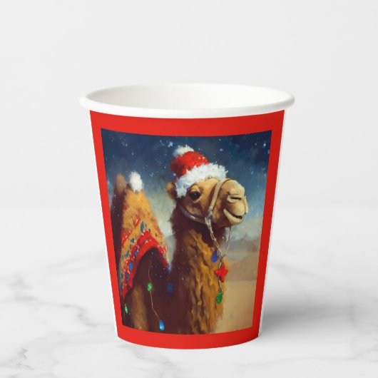 クリスマスカメル3 紙コップ (正面)