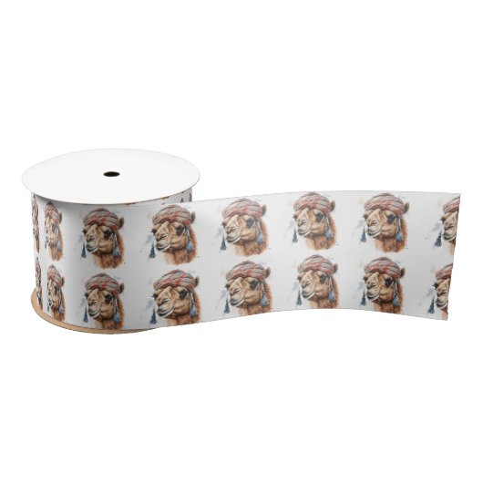 クリスマスカメル サテンリボン (リール)