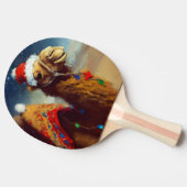 クリスマスカメル(3) 卓球ラケット (横)