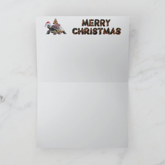 クリスマスカメ カード (内部)