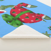 クリスマスカメ シェルパブランケット (3/4)