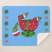 クリスマスカメ シェルパブランケット (正面(横))