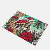 クリスマスカメ ドアマット (アングル)