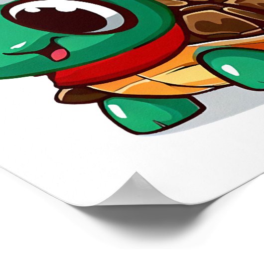 クリスマスカメ ポスター (角)