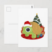 クリスマスカメ ポストカード (正面/裏面)