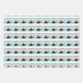 クリスマスカメ ラッピングペーパーシート (正面2)