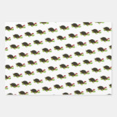 クリスマスカメ ラッピングペーパーシート (正面)