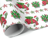 クリスマスカメ ラッピングペーパー (ロールコーナー)