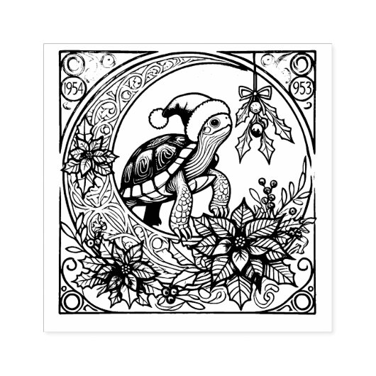 クリスマスカメ ラバースタンプ (インプリント)