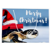 クリスマスカメ ラージペーパーバッグ (裏面)