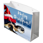 クリスマスカメ ラージペーパーバッグ (裏面アングル)