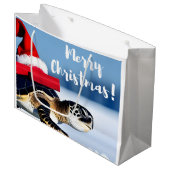 クリスマスカメ ラージペーパーバッグ (正面アングル)