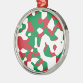 クリスマスカモフラージュ メタルオーナメント (左)