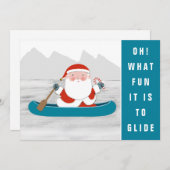 クリスマスカヤックキャンプホリデーカード シーズンカード (正面/裏面)