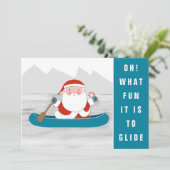 クリスマスカヤックキャンプホリデーカード シーズンカード (スタンド正面)