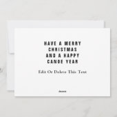 クリスマスカヤックキャンプホリデーカード シーズンカード (裏面)