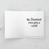 クリスマスカユーモアのあるード シーズンカード (内部)