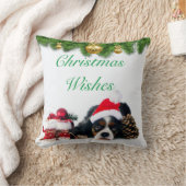 クリスマスカライヤーキングチャールズスパニエル犬ドッグ クッション (ブランケット)