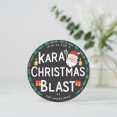 クリスマスカラオケパーティーサンタカロルズビニールレコード 招待状 (スタンド正面)