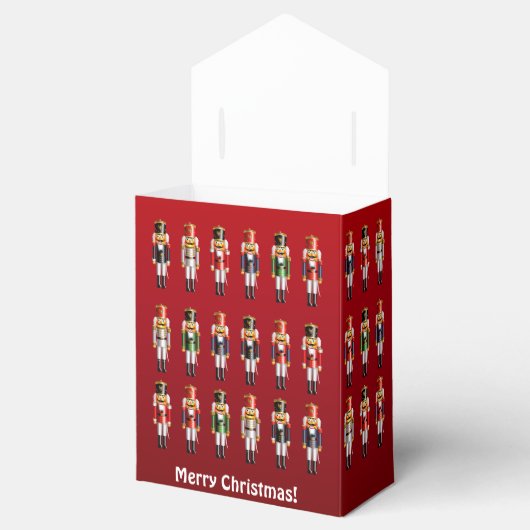 クリスマスカラフルのくるみ割り玩具兵士 フェイバーボックス (オープン)