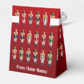 クリスマスカラフルのくるみ割り玩具兵士 フェイバーボックス (裏面サイド)