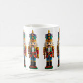 クリスマスカラフルのくるみ割り玩具 コーヒーマグカップ (中央)