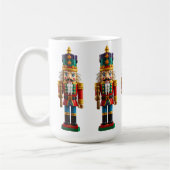 クリスマスカラフルのくるみ割り玩具 コーヒーマグカップ (左)