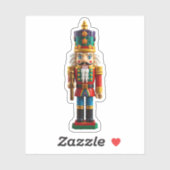 クリスマスカラフルのくるみ割り玩具 シール (シート)