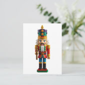 クリスマスカラフルのくるみ割り玩具 ポストカード (スタンド正面)