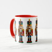 クリスマスカラフルのくるみ割り玩具 マグカップ (正面左)