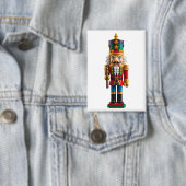 クリスマスカラフルのくるみ割り玩具 缶バッジ (インサイチュ)