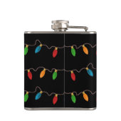 クリスマスカラフルの光の列 フラスク (裏面)