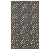 クリスマスカラフルの円 テーブルクロス (正面)