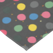 クリスマスカラフルの円 テーブルクロス (アングル)