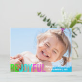 クリスマスカラフルの写真を楽しむ シーズンカード (スタンド正面)