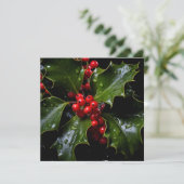 クリスマスカラフルの祝日のグリーティングカード シーズンカード (スタンド正面)