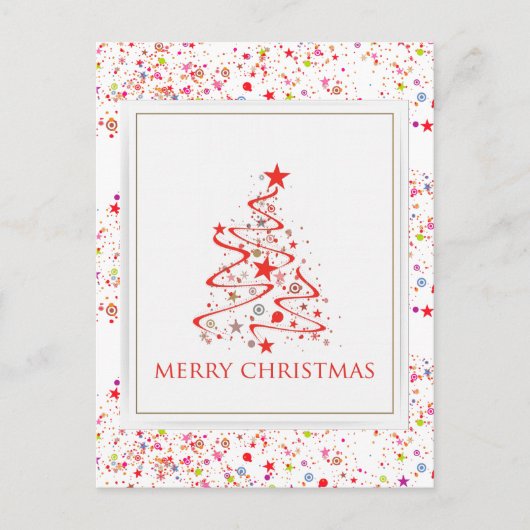 クリスマスカラフルはがき シーズンポストカード (正面)
