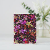 クリスマスカラフルを祝う シーズンポストカード (スタンド正面)