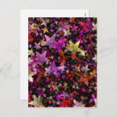 クリスマスカラフルを祝う シーズンポストカード (正面/裏面)