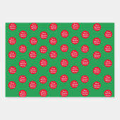 クリスマスカラフルイブ ラッピングペーパーシート (正面2)