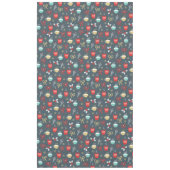 クリスマスカラフルカップ、弓とミスタントー テーブルクロス (正面)