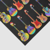 クリスマスカラフルギターパターン 薄葉紙 (詳細)