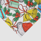 クリスマスカラフルギフトイエロークリスマスベルホリデー 薄葉紙 (詳細)