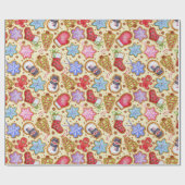 クリスマスカラフルクッキー ラッピングペーパー (フラット)