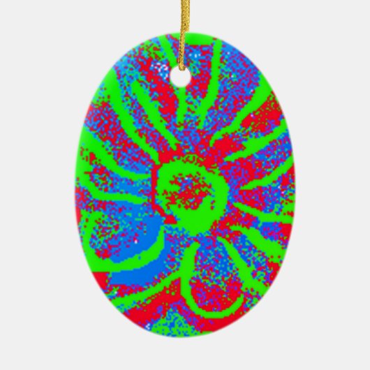 クリスマスカラフルセラミックオーナメント セラミックオーナメント (正面)